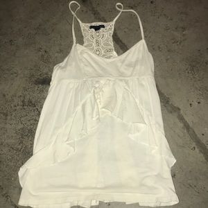 A white lace babydoll top